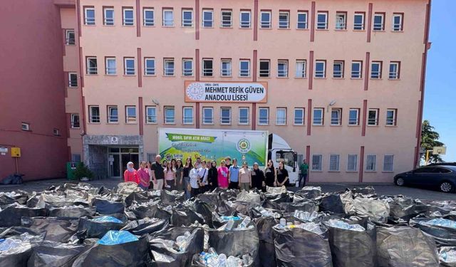 Ordu’da öğrenciler 67 bin pet şişeyi geri dönüşüme kazandırdı