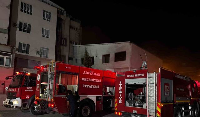 Adıyaman’da binada çıkan yangın korkuttu