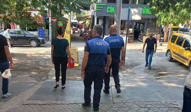 Tunceli’de kaldırım işgaline yönelik denetim: 9 esnafa para cezası