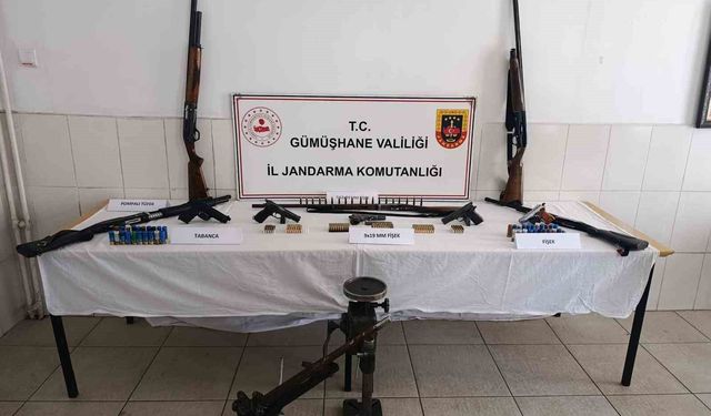 Gümüşhane'de jandarmadan silah operasyonu