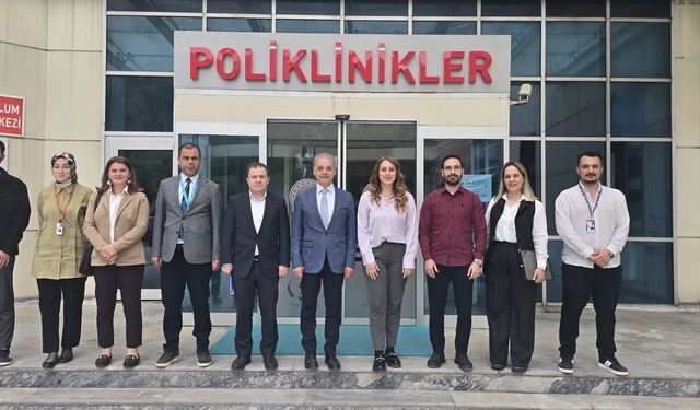Tekin, Kemah Devlet Hastanesi'nde çalışmaları inceledi