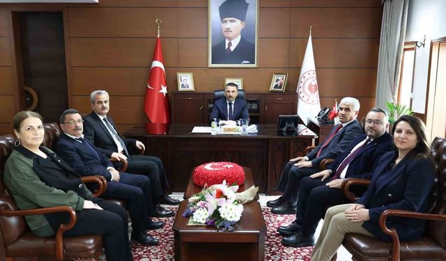 Zonguldak SGK heyetinden Vali Hacıbektaşoğlu'na ziyaret