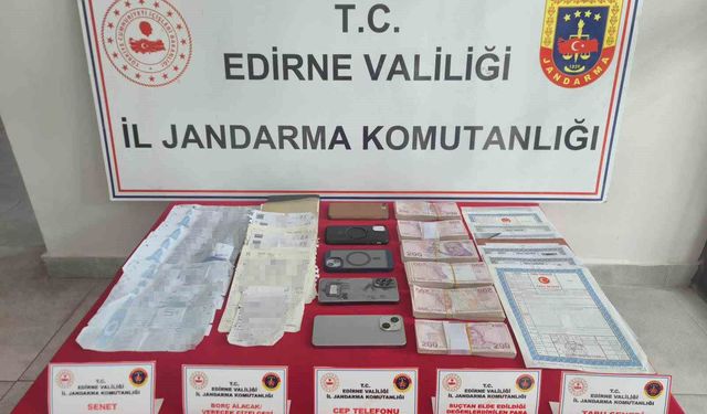 Keşan'da 6 şüpheli 'tefecilik' iddiasıyla gözaltına alındı