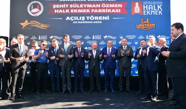 Sungurlu Belediyesi Halk Ekmek Fabrikası törenle açıldı: Günde 10 bin ekmek üretiliyor