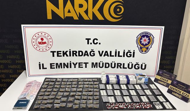 Tekirdağ'da uyuşturucu operasyonlarında yakalanan 9 şüpheli tutuklandı