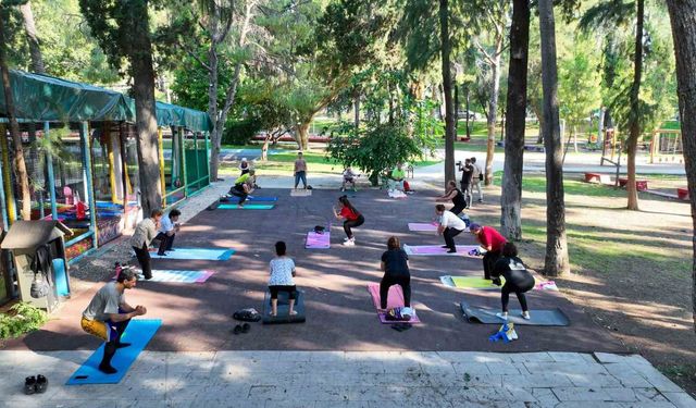 Antalyalılar güne sporla enerjik başlıyor