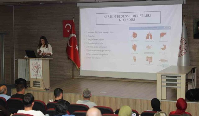 Bayburt İl Sağlık Müdürlüğünden personele stres yönetimi eğitimi