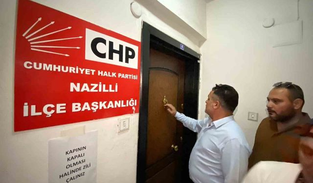 CHP Nazilli ilçe teşkilatında devir teslim krizi