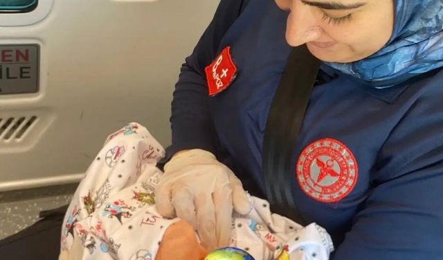 Şırnak'ta anne hastaneye yetişemedi, sağlık ekibi bebeği ambulansta doğurttu