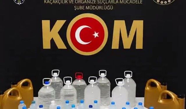 Edirne'de sahte içki operasyonu