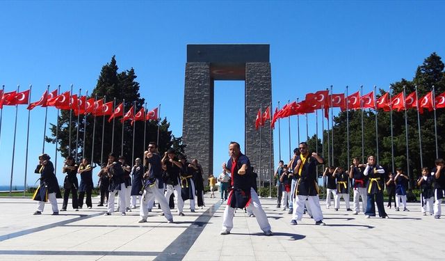 Çanakkale Şehitler Abidesi'nde 'sayokan' gösterisi