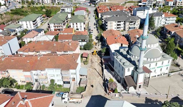 Erenler'in 15 sokağında asfalt çalışmalarına başlandı