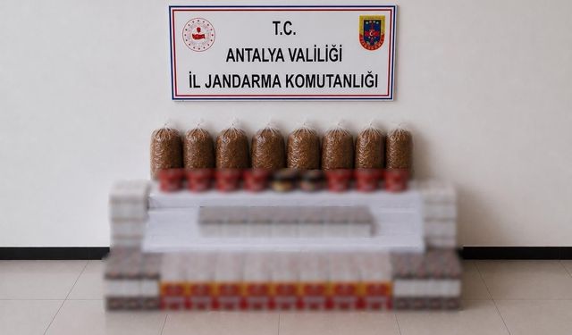 Manavgat'ta kaçak tütün operasyonu: 30 bin dolu makaron ele geçirildi