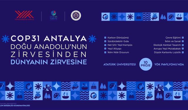 Atatürk Üniversitesinden COP31'e 10 tematik proje