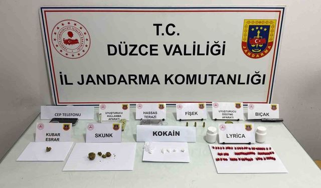 Düzce'de uyuşturucu operasyonu 1 tutuklama