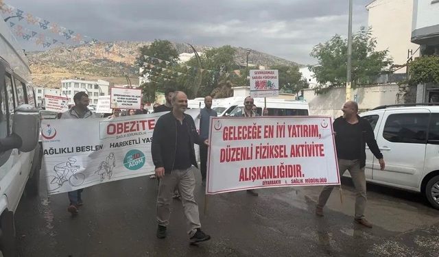 Obeziteye dikkat çekmek için yürüdüler