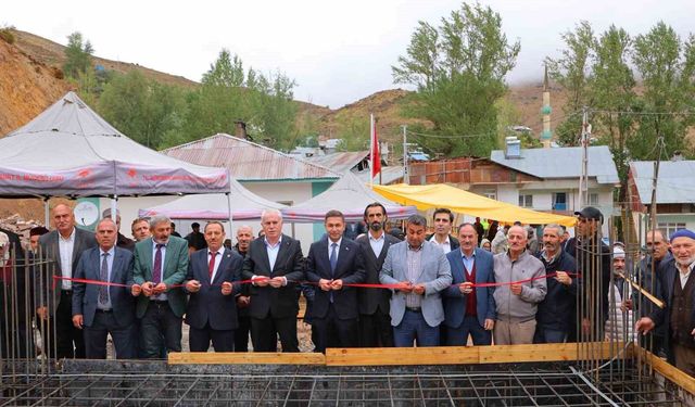 Pınargözü köy konağının temeli atıldı