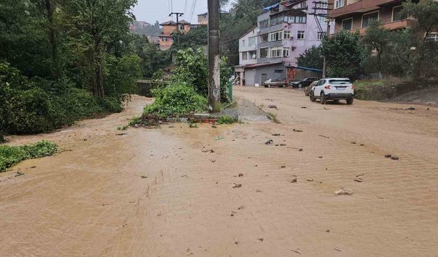 Zonguldak'ta şiddetli yağış etkili oldu