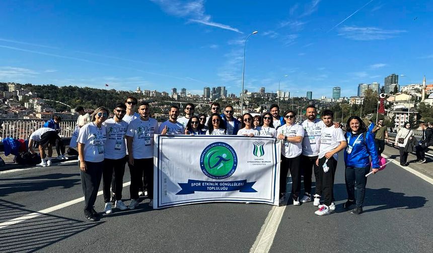 SUBÜ 45. İstanbul Maratonu’ndaydı