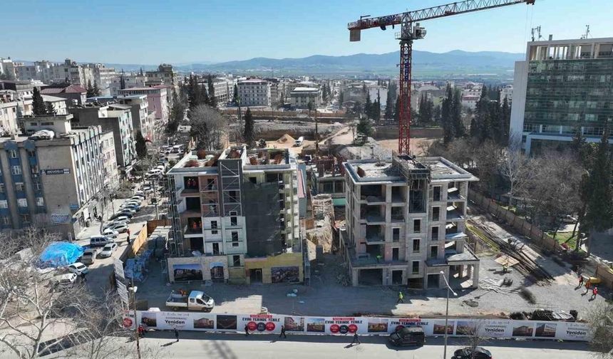 Kahramanmaraş’ta kentsel tasarım projesi inşası hızla devam ediyor