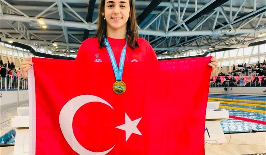 Edirneli yüzücü Beyza Işık, Bulgaristan'da altın madalya kazandı