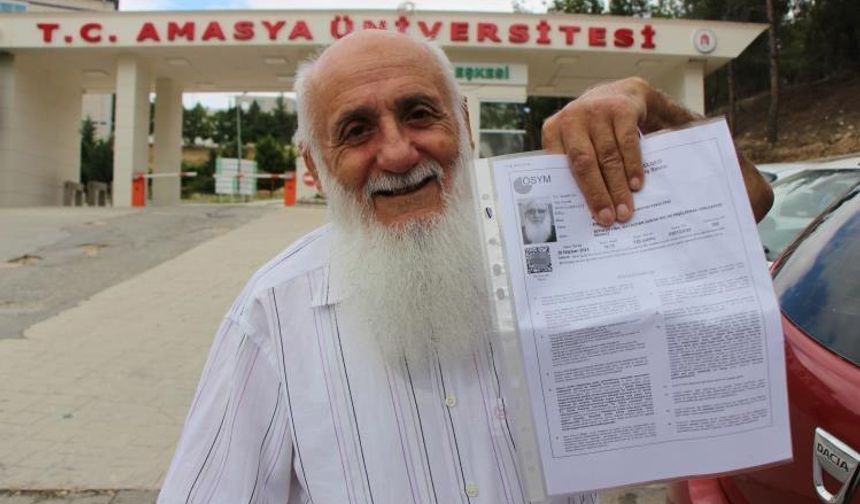 82 yaşındaki Yaşar dede 4’üncü defa DGS’ye girdi: "Mezara kadar okumak istiyorum"