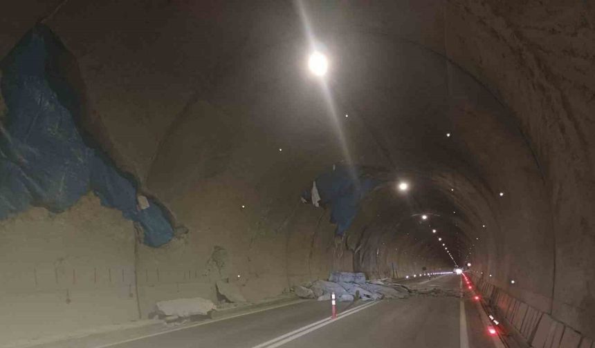 Yusufeli Barajı sonrası yapılan T14 Tüneli’nde çatlaklar yerini çökmelere bıraktı