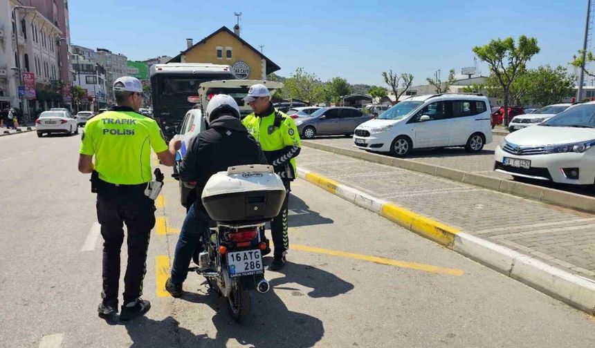 Bandırma’da 6 ayda yüzlerce sürücüye ceza