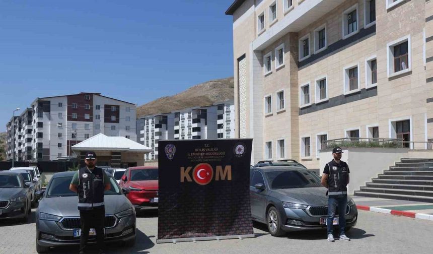 Bitlis’te sahte rapor operasyonu: 17 araca el konuldu