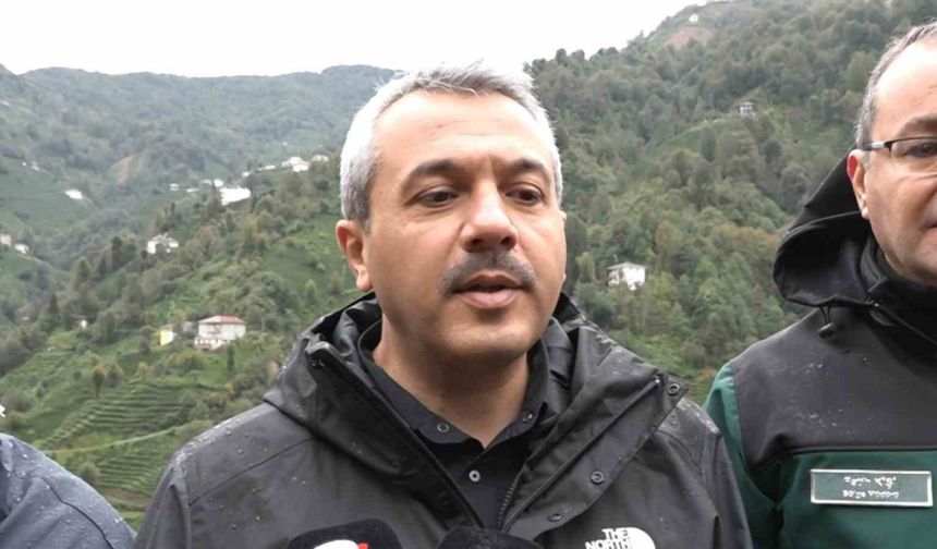 Rize Valisi İhsan Selim Baydaş: "Heyelan riski devam ediyor"