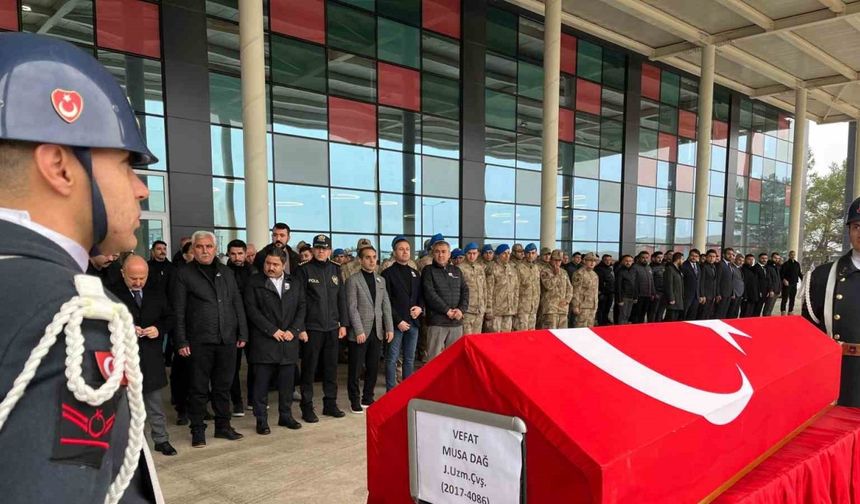 Hayatını kaybeden uzman çavuş için tören düzenlendi