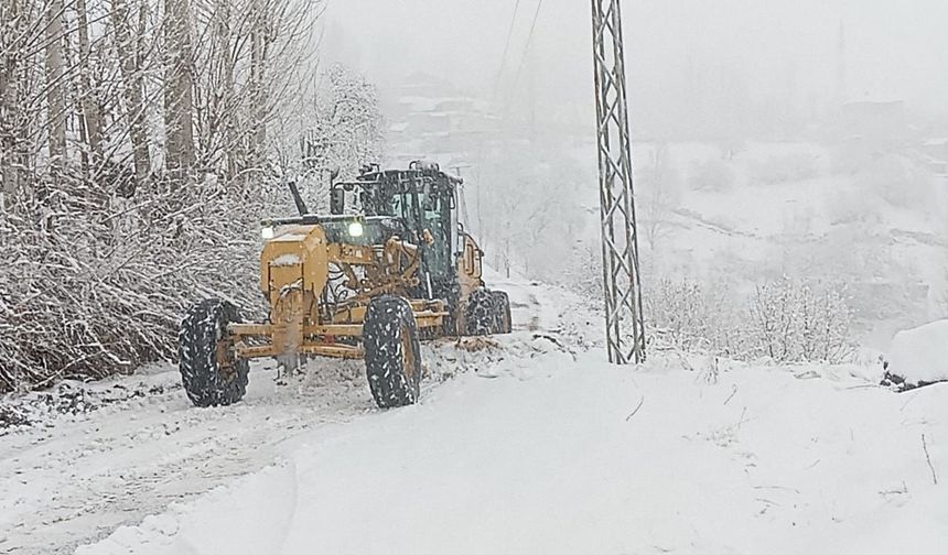 Beytüşşebap’ta şiddetli fırtına ve kar yağışı hayatı olumsuz etkiledi