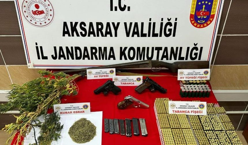 Jandarmadan uyuşturucu ve kaçak silah operasyonu