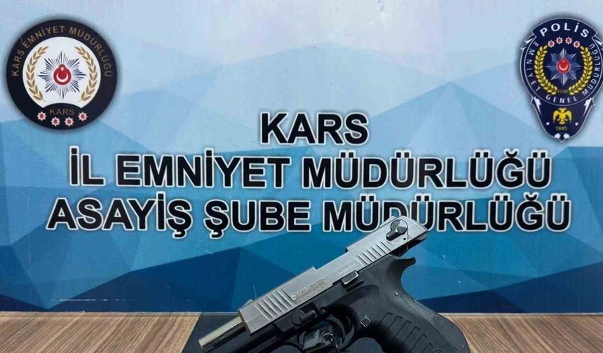 Kars’ta silah ele geçirildi