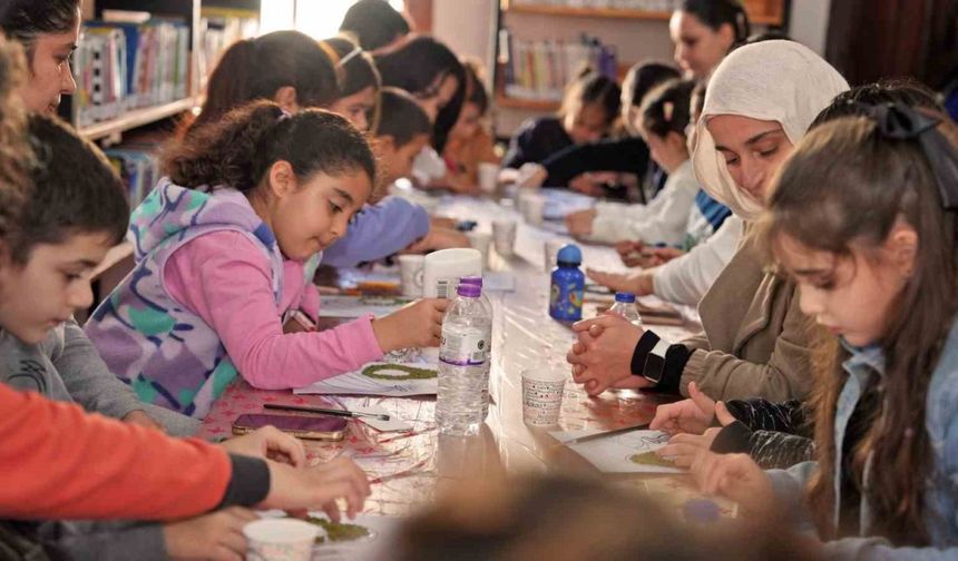 Alanya’da Çocuk Kütüphanesi’nde öğrenciler için tam mesai