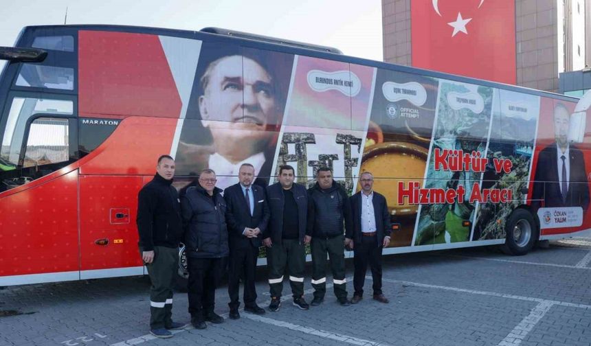 Başkan Yalım yeni araçları bizzat tanıtarak kültür turlarının müjdesini verdi