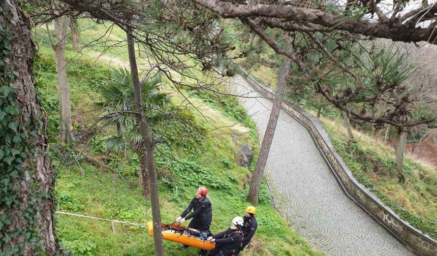 Giresun Kalesi’nde arama-kurtarma eğitim gerçekleştirildi