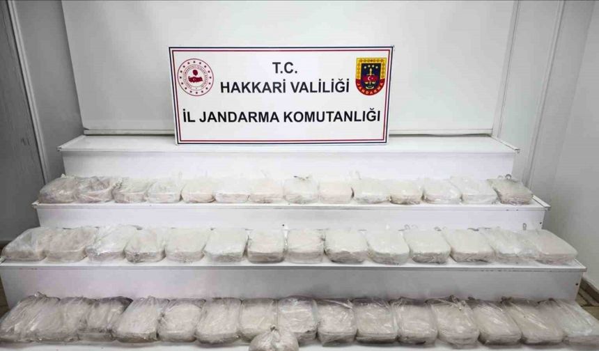 Hakkari’de 49 kilo metamfetamin ele geçirildi