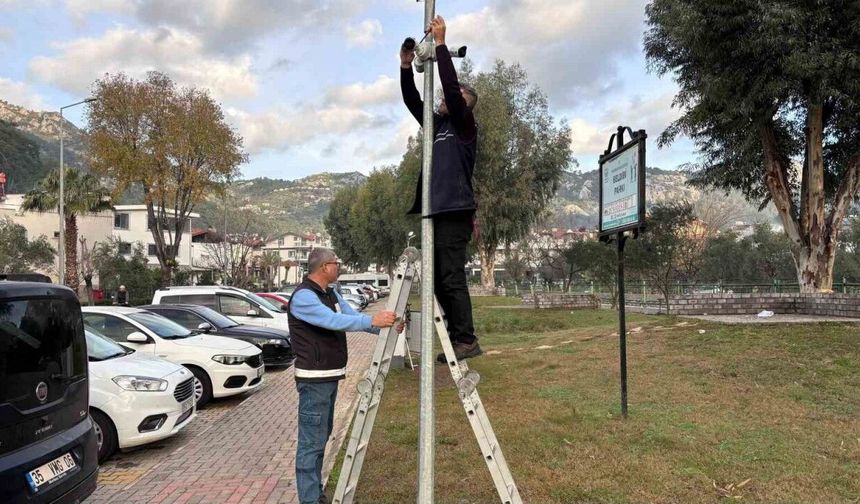 Marmaris’te parklar kamera sistemi ile daha güvenli hale geliyor