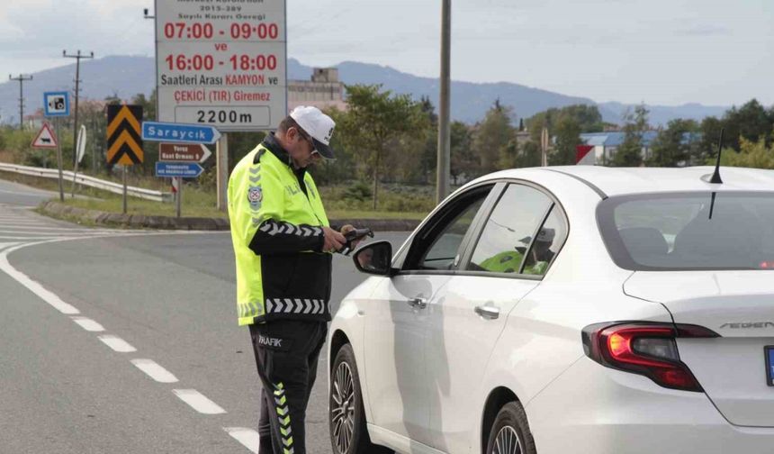 Ordu’da bir haftada 12 binden fazla araç ve sürücüsü denetlendi