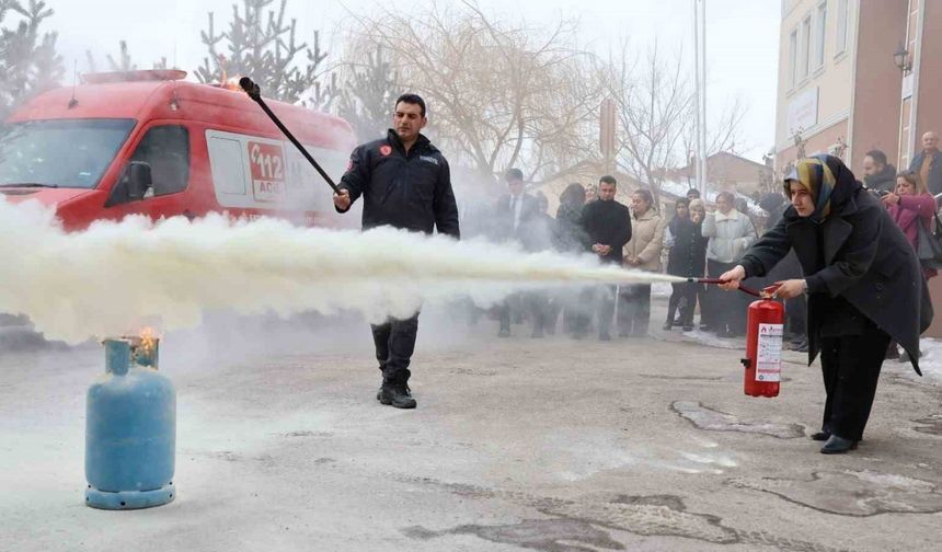 Yangına müdahalede “söndürme cihazı” vurgusu