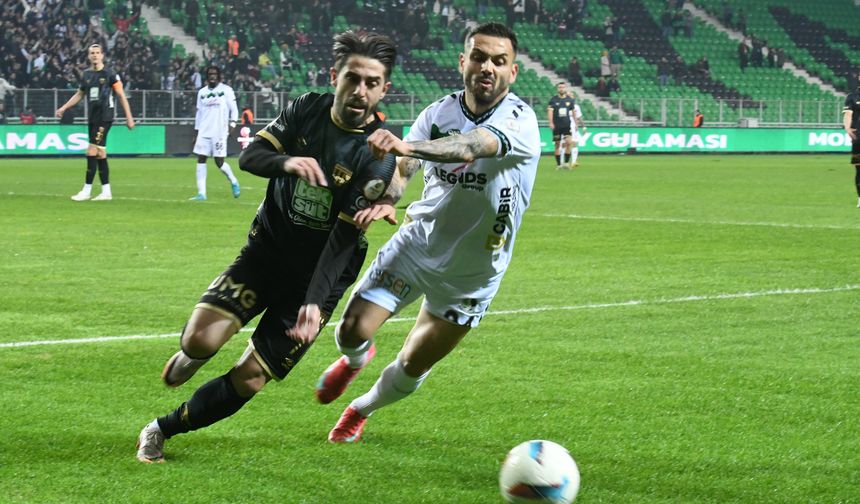 Trendyol 1. Lig: Sakaryaspor: 2 - Bandırmaspor: 2