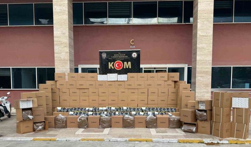 Manisa’da kaçak sigara operasyonu