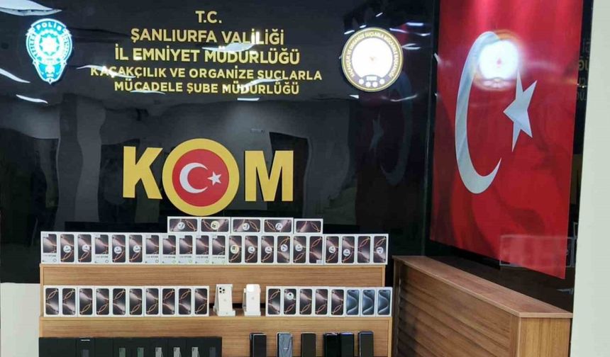 Şanlıurfa’da 7 milyon TL değerinde kaçak cep telefonu operasyonu: 2 gözaltı
