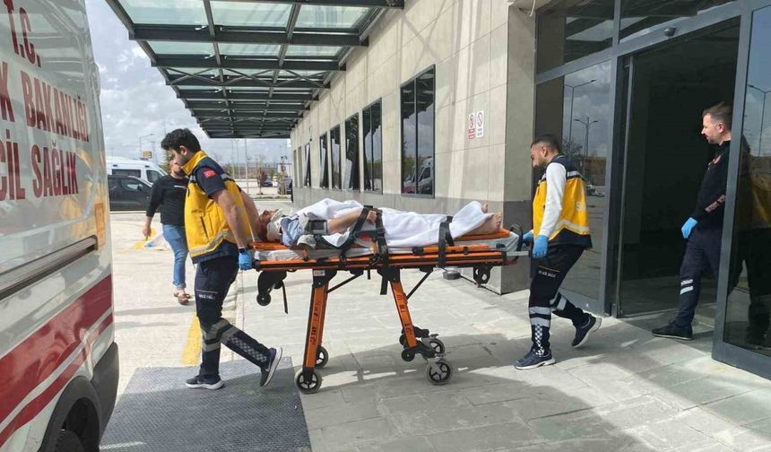 İnşaattan düşen kişi hastanelik oldu