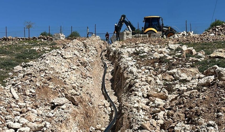 Mardin’in 5 ilçesinde 5 bin 80 metrelik içme suyu hattı döşendi