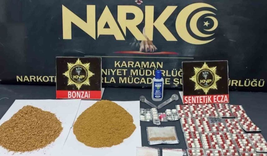 Karaman’da uyuşturucu operasyonu: 9 tutuklama