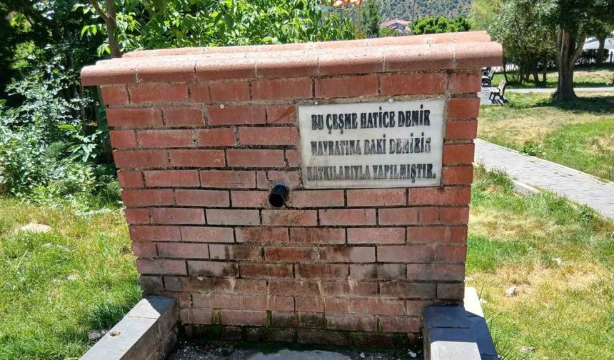 Tunceli’de yoğun bakteri tespit edilen çeşme kapatıldı
