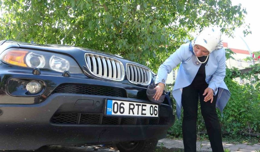 Bu araç yolda göreni şaşırtıyor: 06 RTE 06 Giresun’da