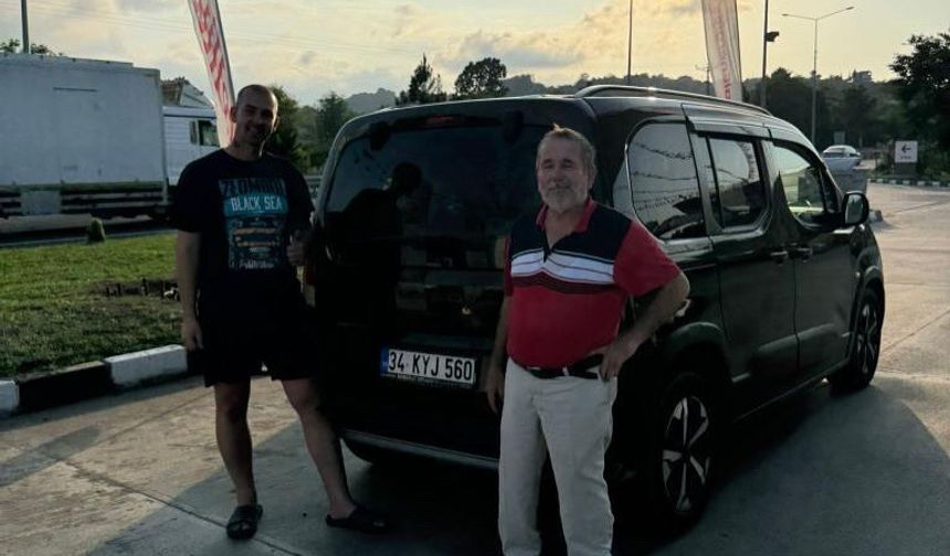 Yolda kalan Zlombol üyesinin imdadına Giresunlu koştu